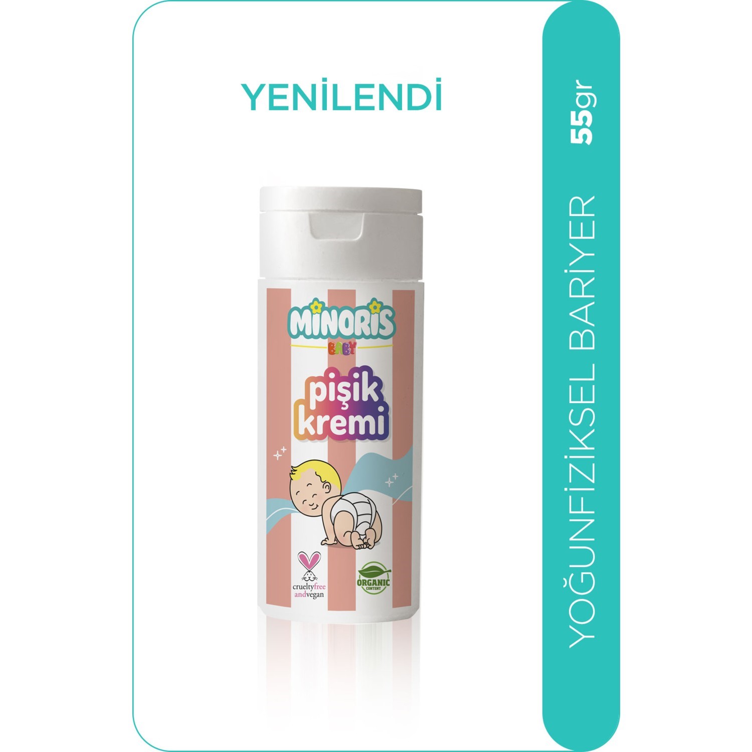 Minoris Baby Organik Pişik Kremi 55 gr 