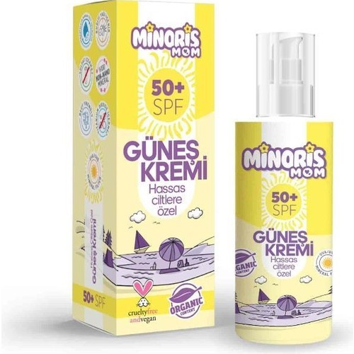 Minoris Mom Hassas Ciltler İçin Güneş Kremi 50 Spf 150ml 