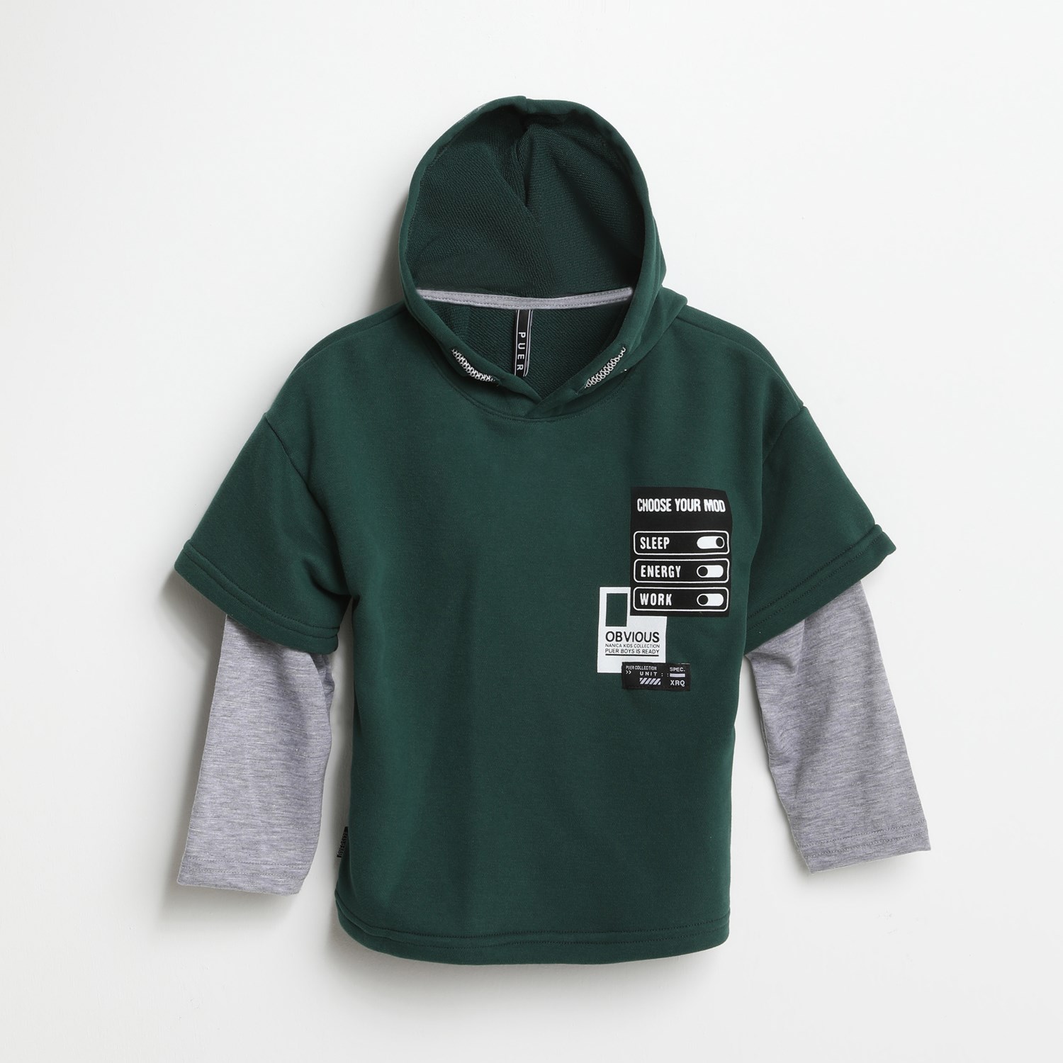 Nanica Kids Obvıous Baskılı Sweatshirt Yeşil