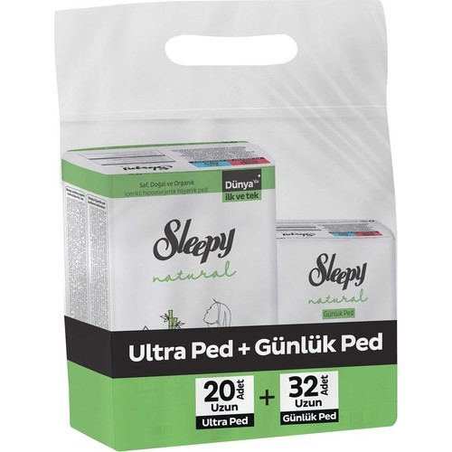 Sleepy Natural Ultra Uzun Ped+Günlük Uzun Ped (20+32) 