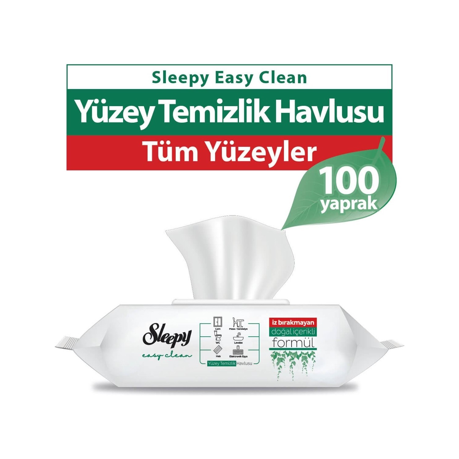 Sleepy Yüzey Temizlik Havlusu 100lü 