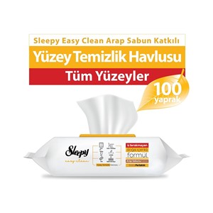 Sleepy Yüzey Temizlik Havlusu Arap Sabunlu 100lü