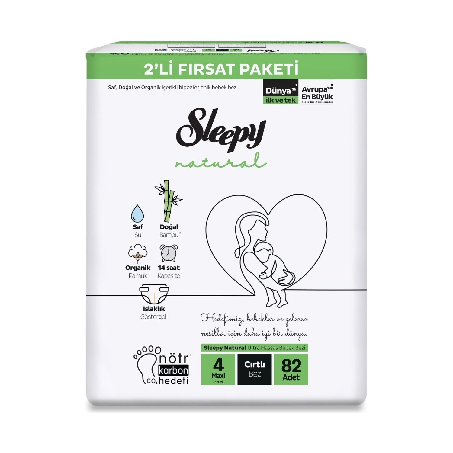 Sleepy Natural İkili Fırsat Maxi No:4 82 li 