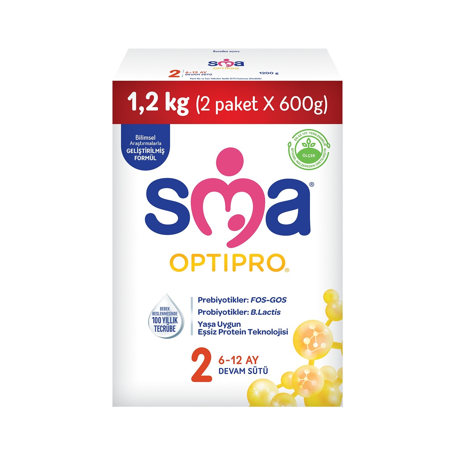 Sma Optipro Probiyotik 2 1200 gr 6-12 Ay Devam Sütü 