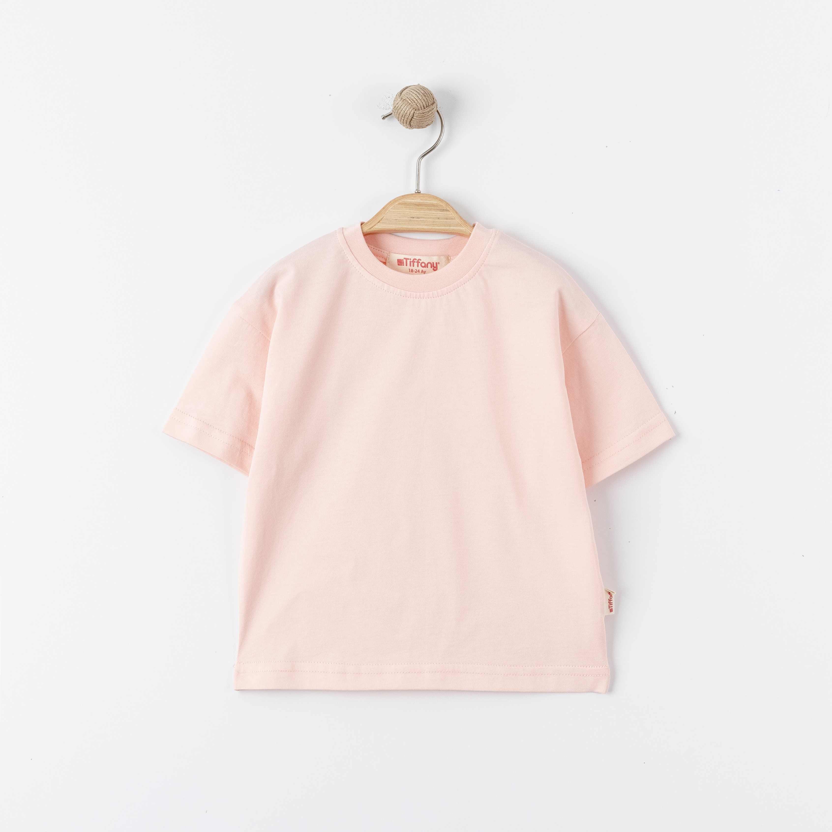 Tiffany Basic Süprem Tshirt Pudra