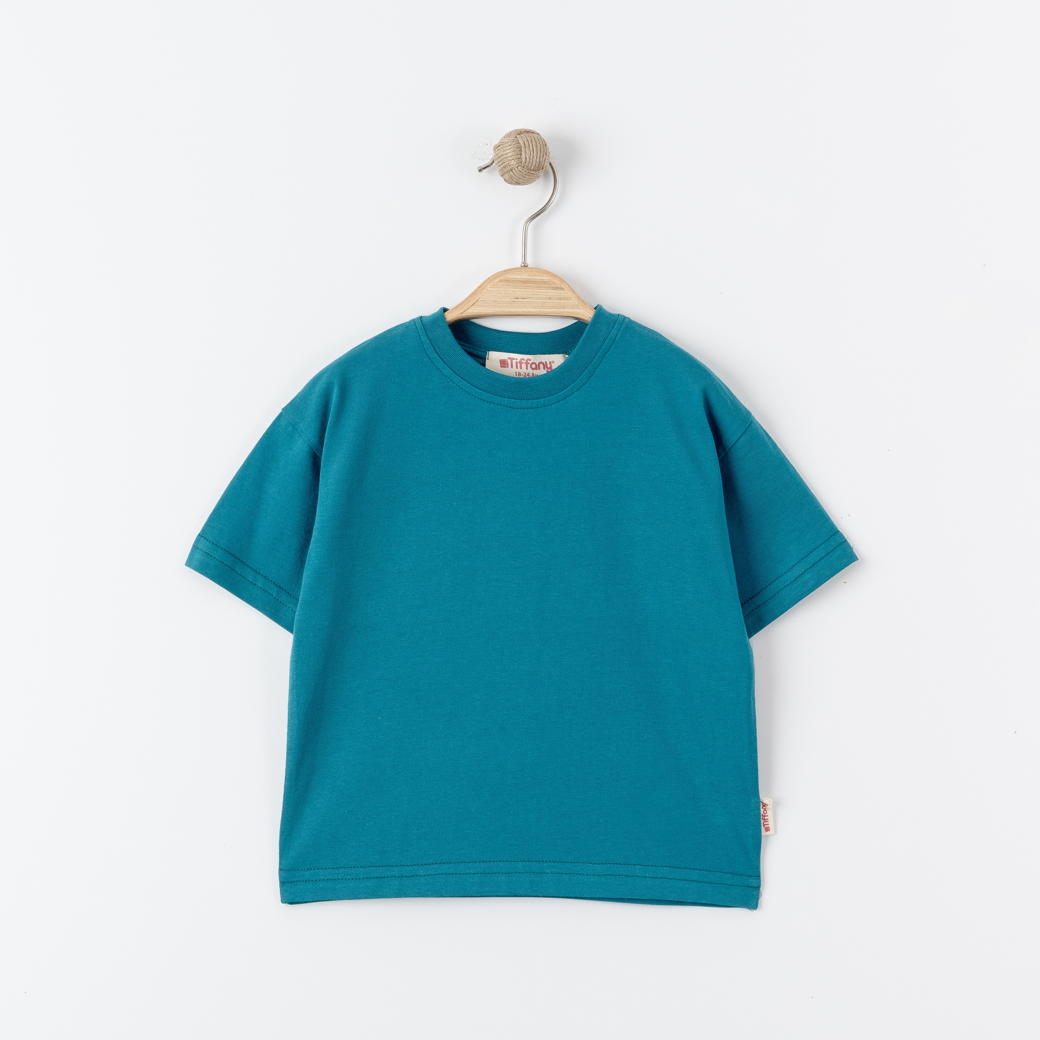 Tiffany Basic Süprem Tshirt Turkuaz